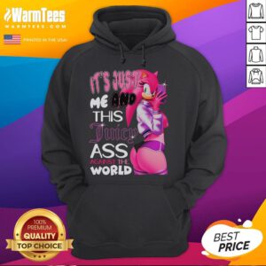 Hot It's Just Me and This Juicy Ass Against The World Sonic Amy Rose Hoodie featuring vibrant colors and stylish design.