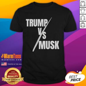 Hot Trump Vs Musk T-Shirt featuring vibrant graphics of Trump and Musk, perfect for political apparel enthusiasts.