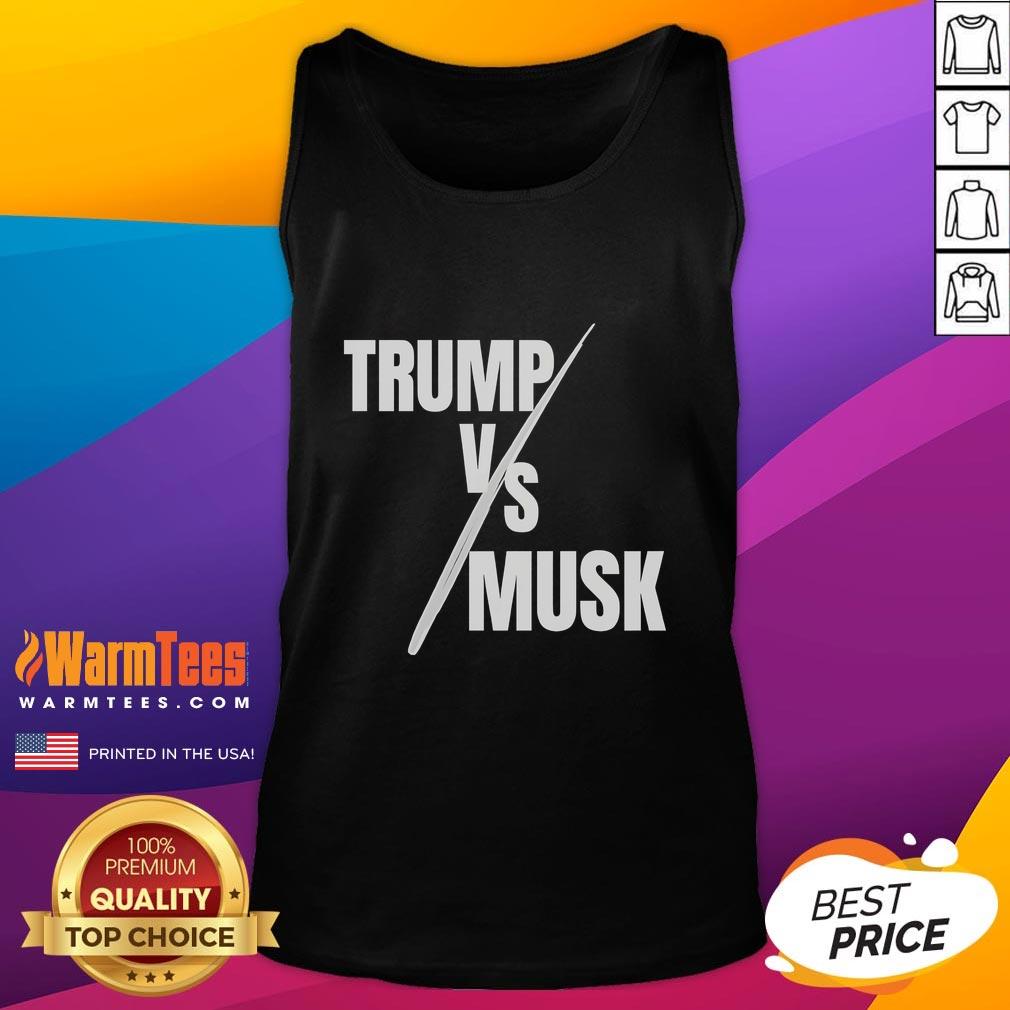Stylish hot Trump vs Musk tank top featuring bold graphics, perfect for casual wear and expressing political views.