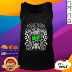 Nice Beetlejuice Never Trust The Living tank top featuring vibrant graphics from the iconic film for fans and collectors.