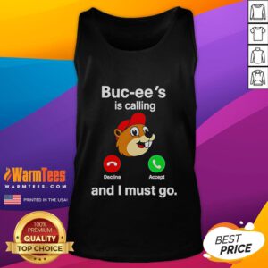 Stylish tank top featuring 'Buc-Ees Is Calling And I Must Go' design, perfect for Buc-Ees fans and summer outings.