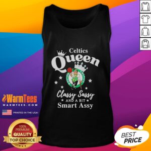 Classy and sassy Nice Celtics logo tank top featuring a smart-assy design for stylish fans.