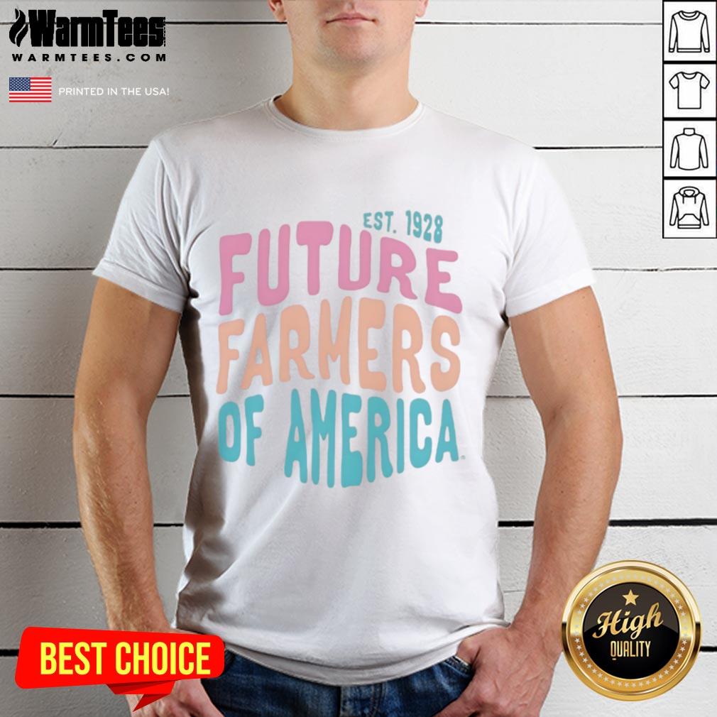 Nice Future Farmers Of America Est 1928 T-Shirt featuring classic logo design, perfect for FFA enthusiasts and supporters.