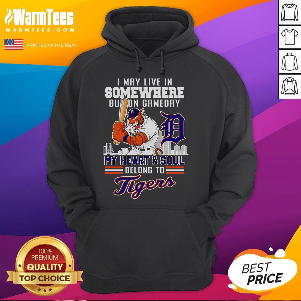 Detroit Tigers hoodie showcasing team spirit on game day, emphasizing loyalty and love for the Tigers.