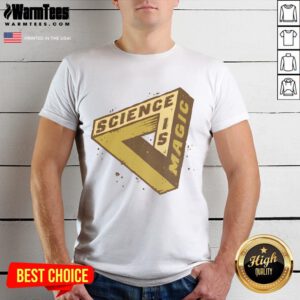 Nice Impossible Science Is Magic Optical Illusion T-Shirt featuring a vibrant design that captivates the imagination.