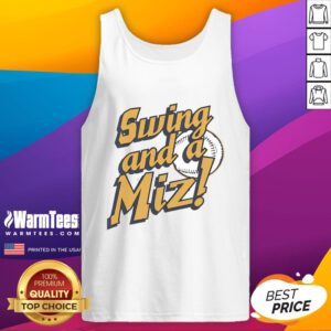 Nice Jacob Misiorowski of the Milwaukee Brewers swings in a Miz tank top during a game.