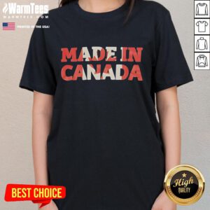 Nice Made In Canada Ladies Tee in soft cotton, featuring a stylish design perfect for casual wear and showcasing Canadian pride.