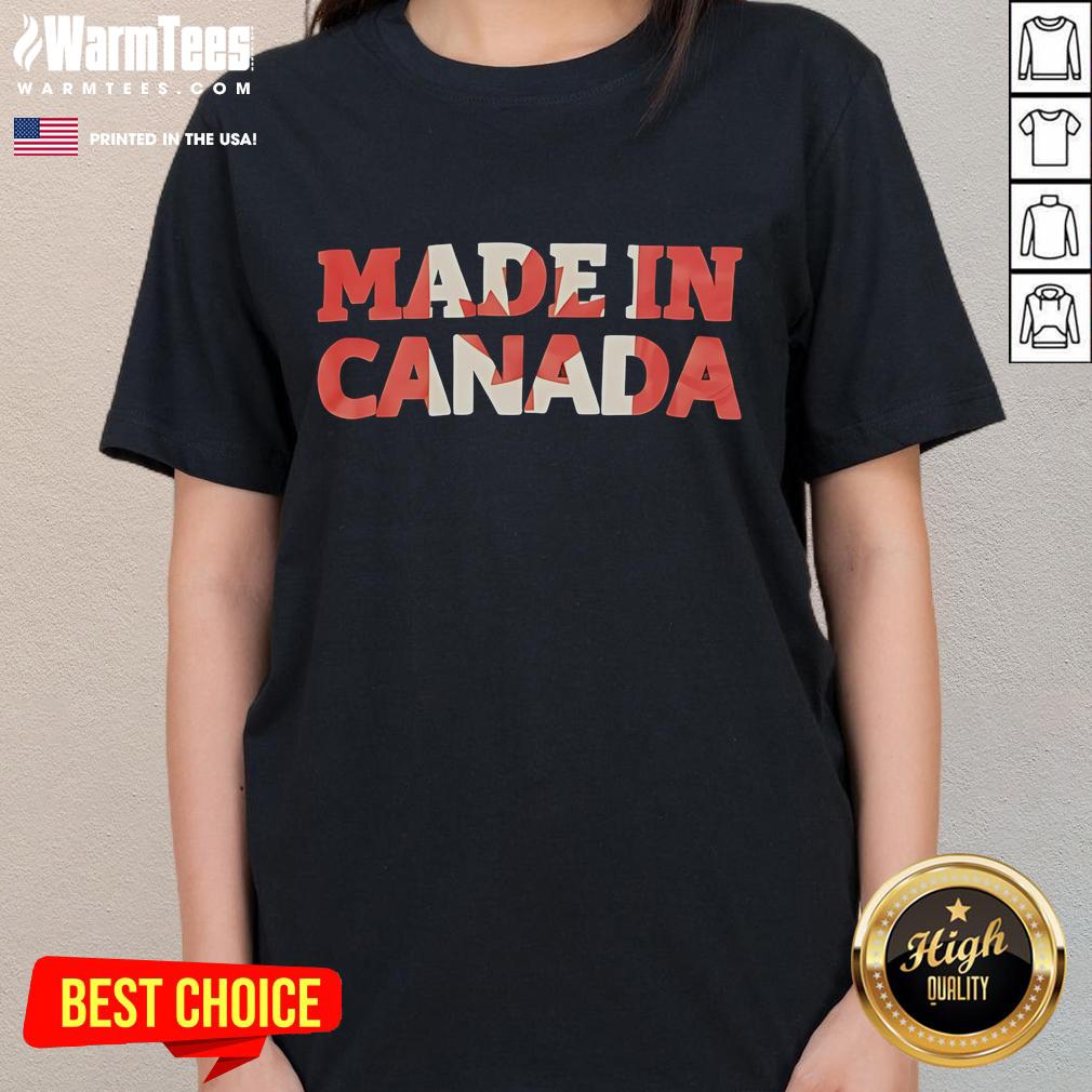 Nice Made In Canada Ladies Tee in soft cotton, featuring a stylish design perfect for casual wear and showcasing Canadian pride.