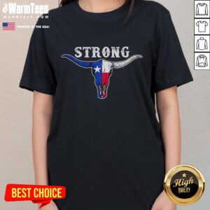 Alt Text: Nice Men's Texas Strong Short Ladies Tee featuring bold graphic design, perfect for casual wear and Texas pride.