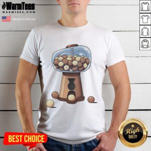 Nice Monke Gum Ball Machine T-Shirt featuring a colorful graphic of a gumball machine and playful monkey design.