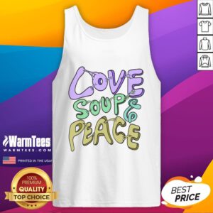 Nice Nourishing Connections Love Soup Peace Tank Top featuring a vibrant design promoting positivity and wellness.