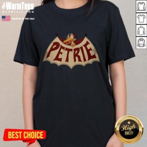 Nice Petrie The Land Before Time ladies tee featuring a colorful dinosaur graphic and comfortable fit for fans.