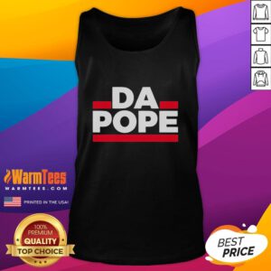 Stylish Nice Pope Leo Da Pope tank top featuring vibrant colors and bold graphic design for trendy casual wear.