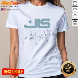 Nice Signed JLS Signature Logo Ladies Tee featuring a stylish design for fans of the popular music group JLS.