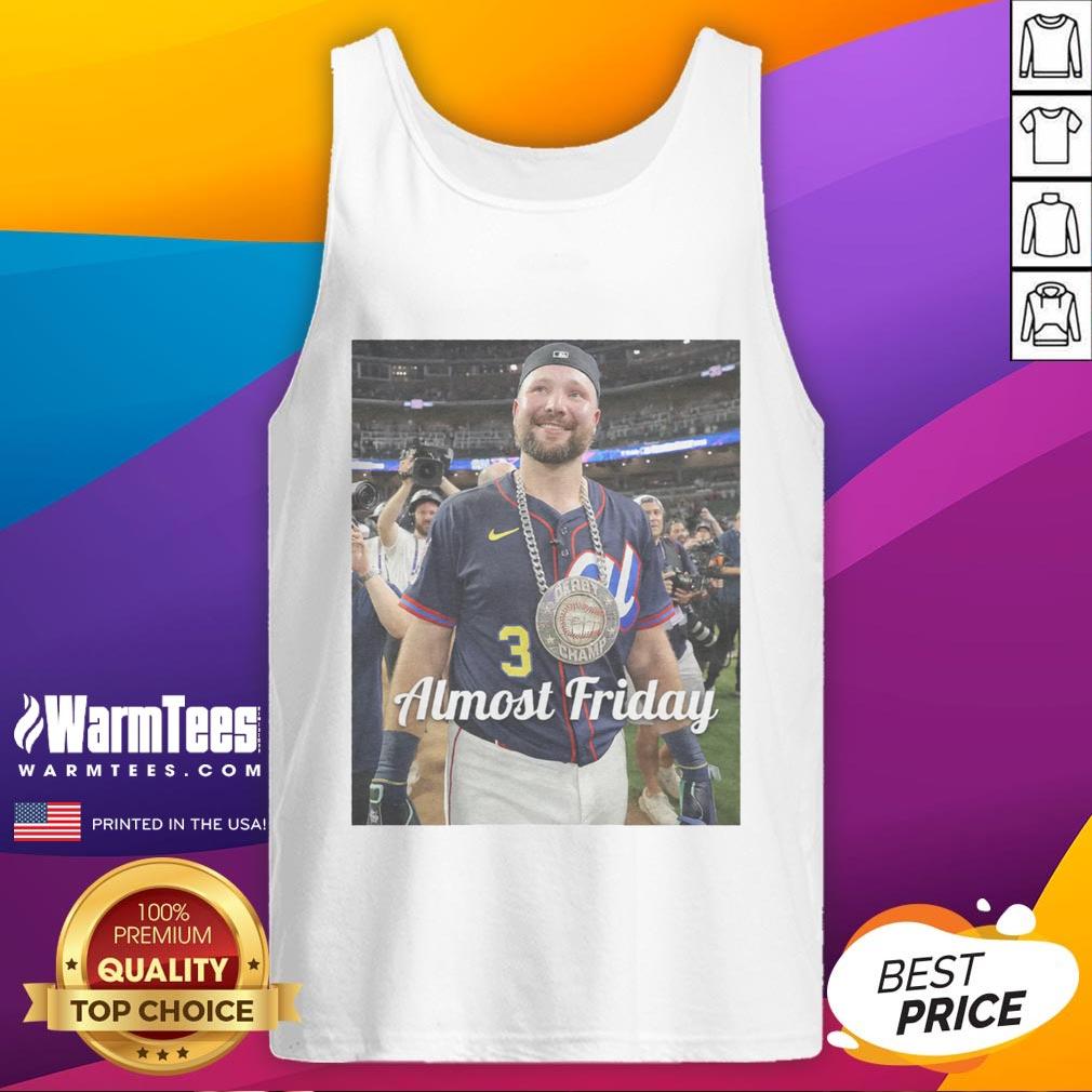 Official Almost Friday Raleigh Homerun Derby Tank Top featuring a stylish design for baseball fans and summer wear.