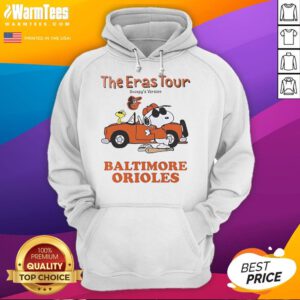 Official Baltimore Orioles The Eras Tour Snoopy Hoodie featuring unique design, perfect for fans and collectors.