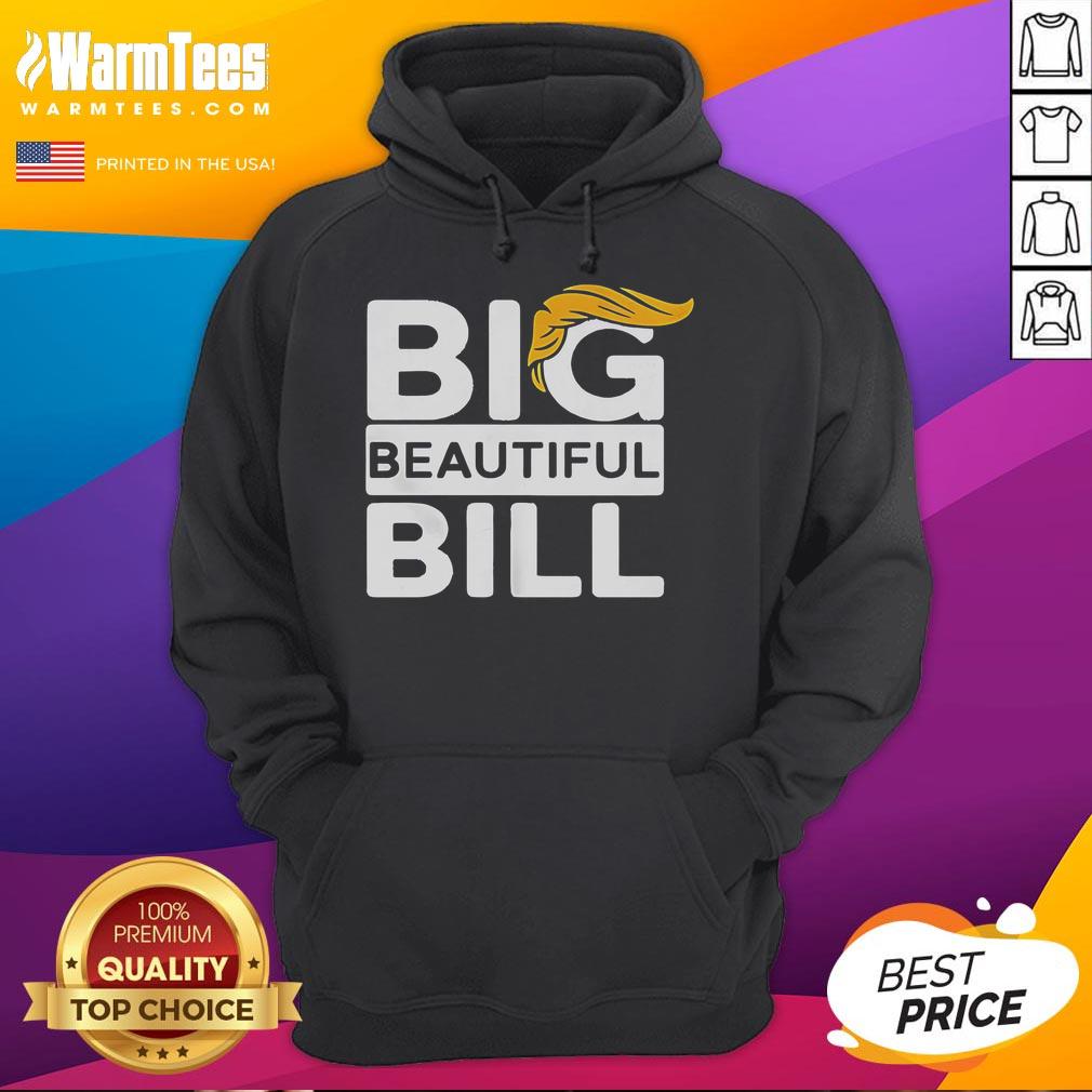 Official Big Beautiful Bill Donald Trump Hoodie featuring bold graphics and vibrant colors for stylish supporters.
