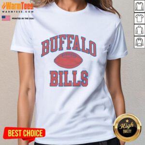 Official Buffalo Bills Gridiron Ladies Tee featuring team colors and logo, perfect for female fans.