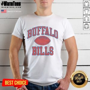 Official Buffalo Bills Gridiron T-Shirt featuring team colors and logo, perfect for loyal fans and game day attire.