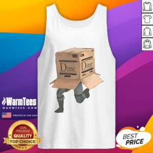Alt Text: Official Dime MTL solid wood tank top featuring a stylish design, perfect for casual summer wear.