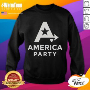 Official Elon Musk America Party Anti-Trump Sweatshirt in black, featuring bold graphics and a modern design.