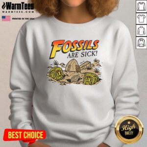 Official Fossils Are Sick LIX Champion Cincy Sweatshirt in navy blue, featuring a stylish design perfect for casual wear.
