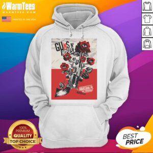 Official Guns N' Roses hoodie featuring eyes design, promoting their Warsaw show on July 12, 2025.
