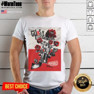 Alt Text: Official Guns N' Roses Warsaw July 12 2025 Eyes T-Shirt featuring iconic band logo and vibrant design.