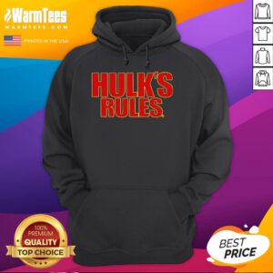 Official Hulk's Rules Hulk Hogan hoodie featuring bold graphics and a classic fit for wrestling fans.