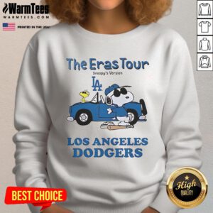 Official Los Angeles Dodgers The Eras Tour Snoopy Sweatshirt featuring vibrant designs and team logo for fans.