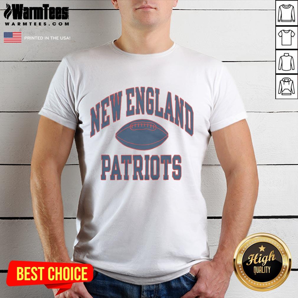 Alt Text: Official New England Patriots Gridiron T-Shirt featuring team logo and colors, perfect for fans and game day attire.
