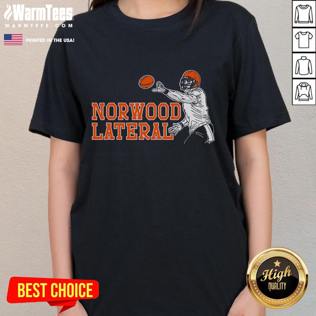 Alt Text: Official Norwood Lateral Football Ladies Tee featuring stylish design and comfortable fit for female fans.