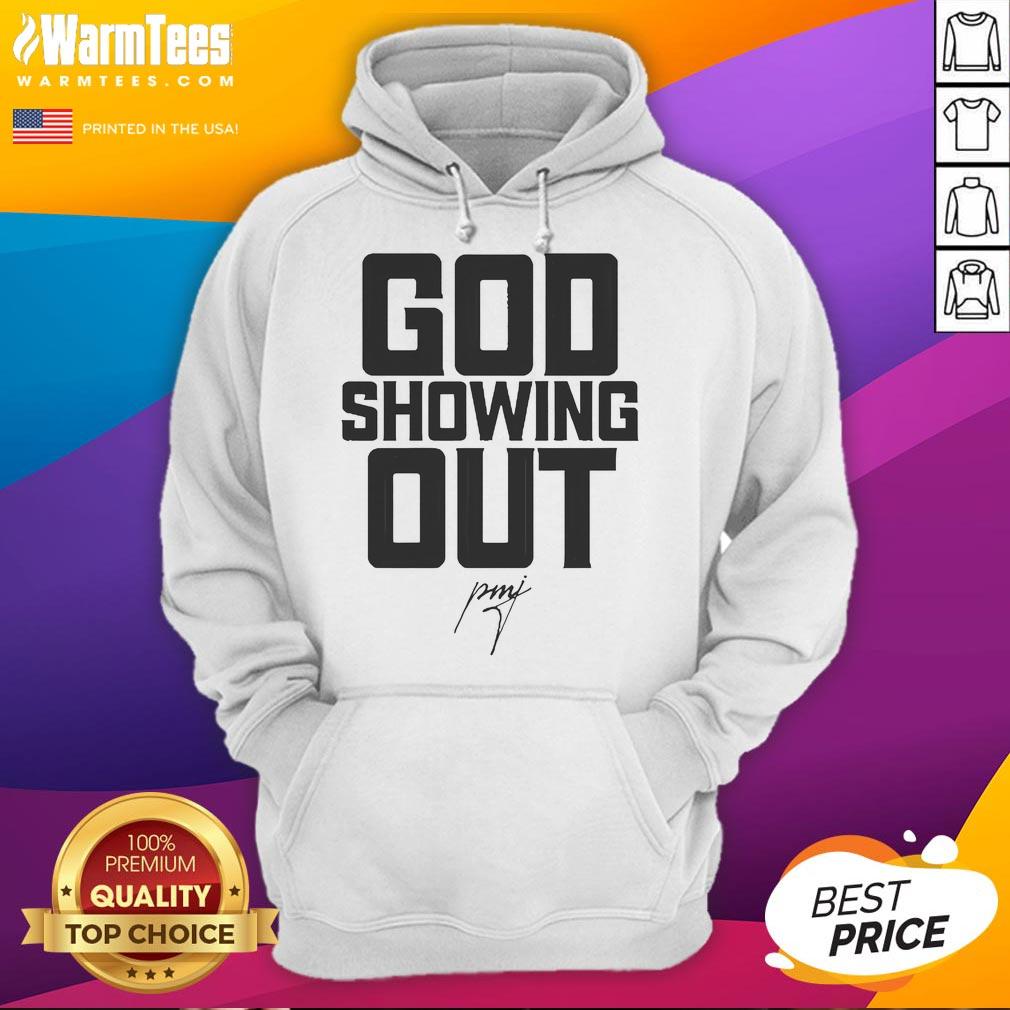 Official Pastor Mike Jr. God Showing Out hoodie in a stylish design, perfect for faith-inspired fashion enthusiasts.