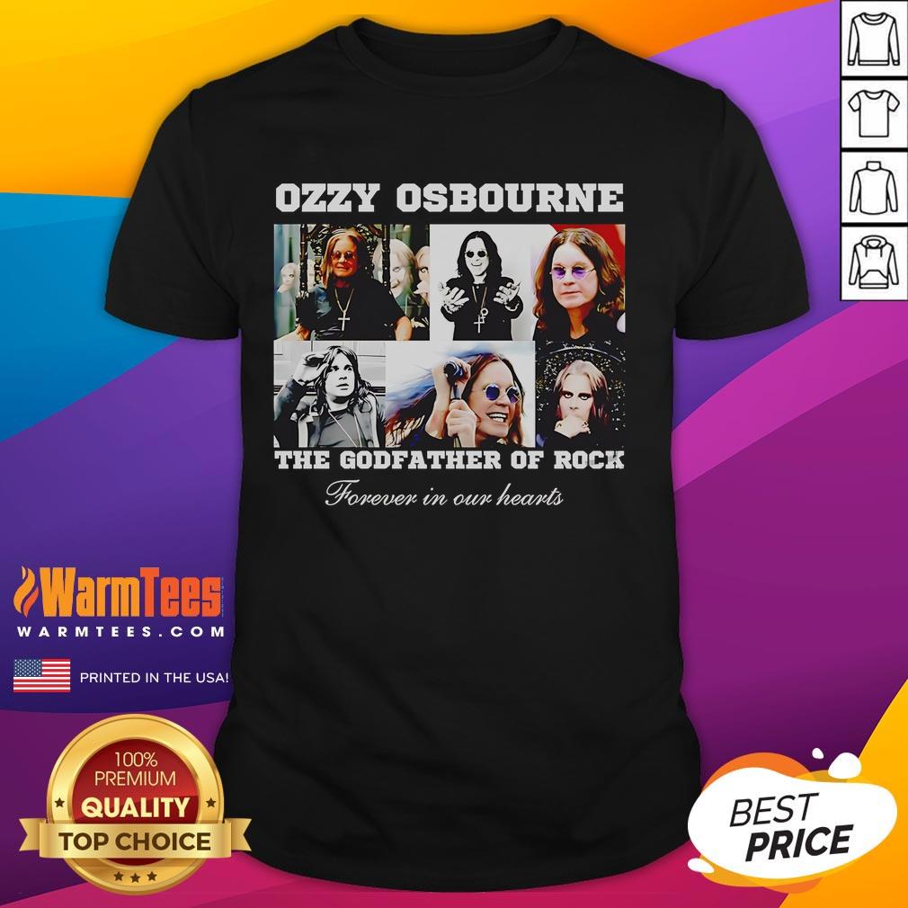 Official Rip Ozzy Osbourne The Godfather Of Rock T-Shirt featuring iconic design and vibrant colors for rock music fans.