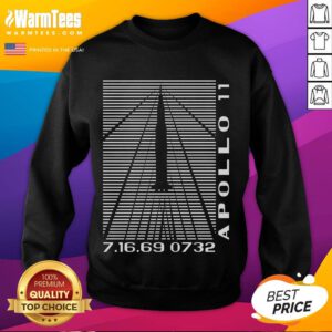 Official Shockwaves Apollo 11 retro space sweatshirt featuring vintage NASA graphics and a stylish design for space enthusiasts.