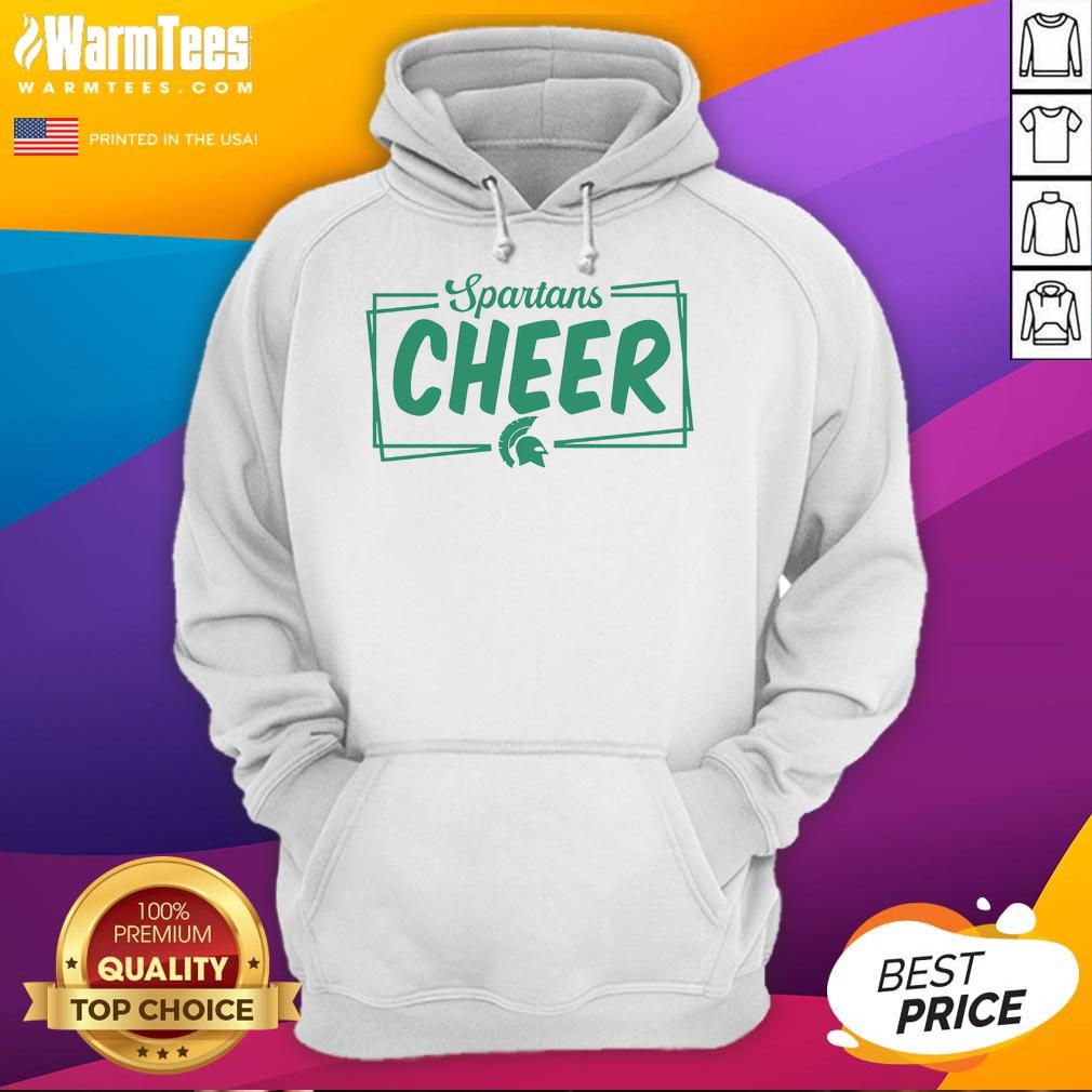 Alt Text: Official Spartans Cheer Box Hoodie in vibrant colors, perfect for fans showing team spirit at games and events.