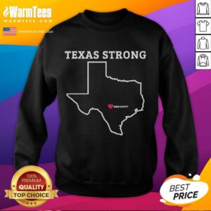 Alt Text: Official Texas Strong Love Kerr Country Sweatshirt in vibrant colors, showcasing Texas pride and comfort.