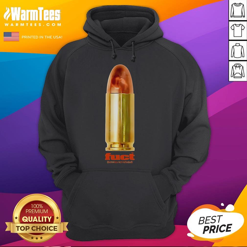 Premium Fuct Batteries Not Included Hoodie in black, featuring a bold graphic design and comfortable fit for casual wear.