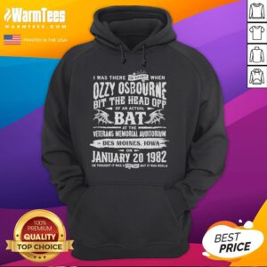 Premium Ozzy Osbourne 'I Was There In Spirit' Hoodie featuring iconic design and comfortable fit for fans.