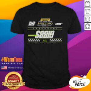 Alt Text: Premium Ty Gibbs Checkered 2025 NASCAR Cup Series T-Shirt for In-Season Challenge Winner, showcasing vibrant graphics.