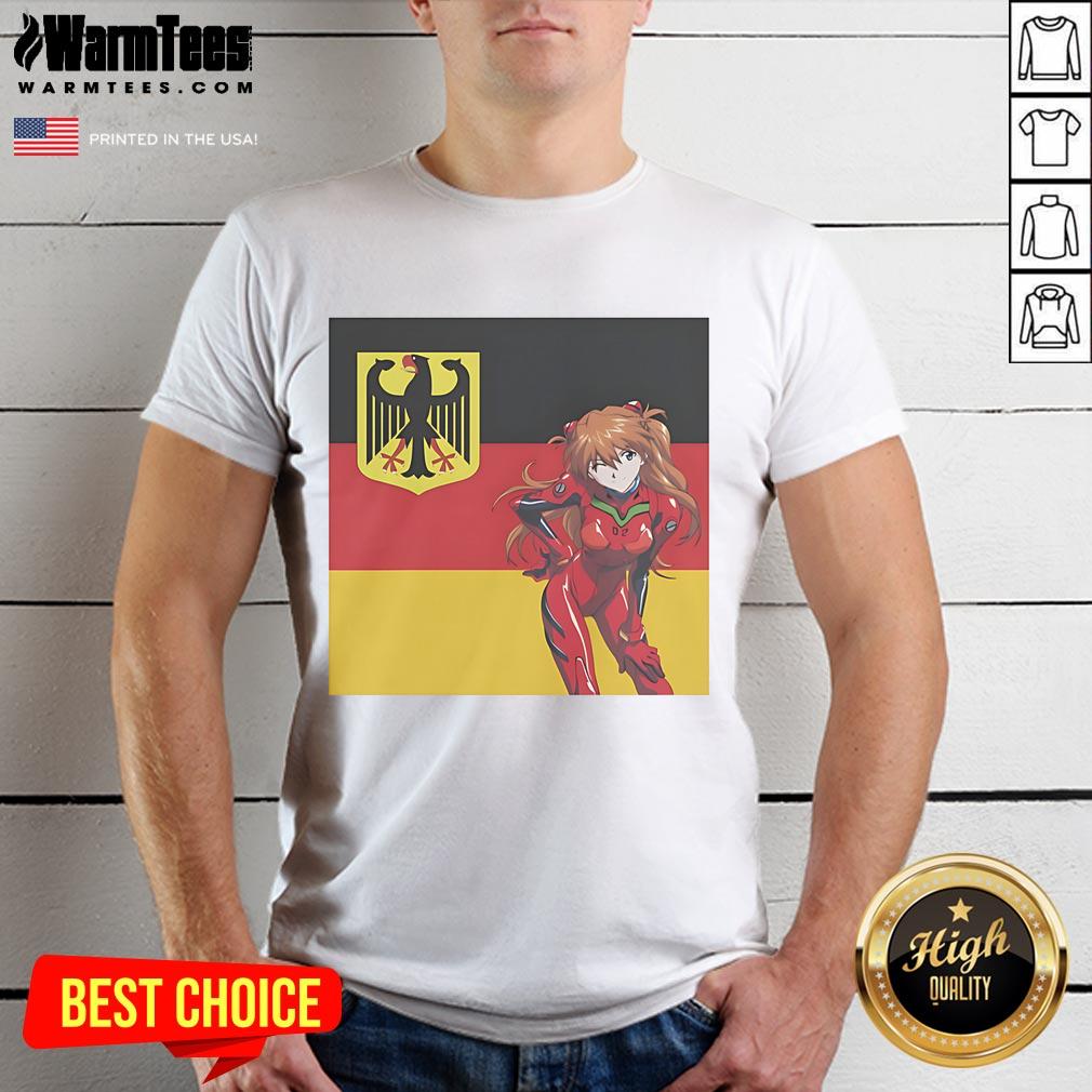 Pretty Asuka Germany Anime T-Shirt featuring vibrant graphics and comfortable fit for anime fans and collectors.
