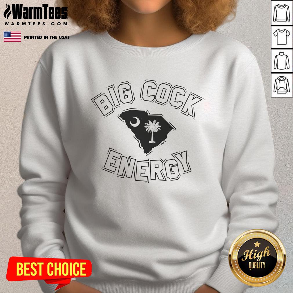 Alt Text: Top Big Cook Energy South Carolina Gamecocks football sweatshirt in black, perfect for fans and game day attire.