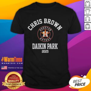 Alt Text: Top Chris Brown Breezy Bowl XX Houston Astros Daikin Park 2025 T-Shirt featuring vibrant graphics and stylish design.