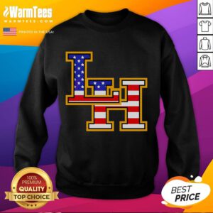 Top Liberty Hill Panthers crown trio USA flag patriotic Fourth of July sweatshirt for festive summer celebrations.