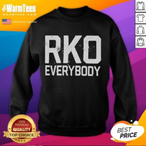 Top Randy Orton RKO Everybody sweatshirt featuring bold graphics and a stylish design perfect for wrestling fans.