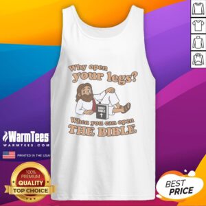 Awesome Jesus tank top featuring 'Open the Bible' design, perfect for faith-inspired fashion lovers.