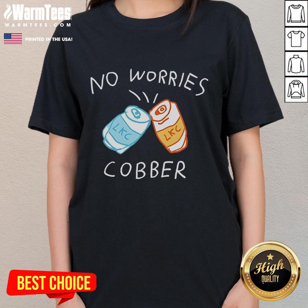 Awesome LKC No Worries Cobber Ladies Tee in vibrant colors, perfect for casual outings and comfortable everyday wear.