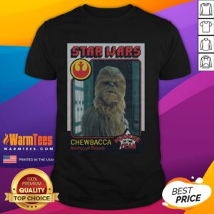 Awesome Star Wars Chewbacca Wookie Of The Year Card T-Shirt featuring Chewbacca in a fun graphic design.