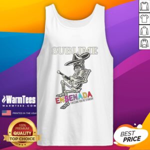 Awesome Sublime merch featuring a skeleton tank top design, perfect for music fans in Ensenada.
