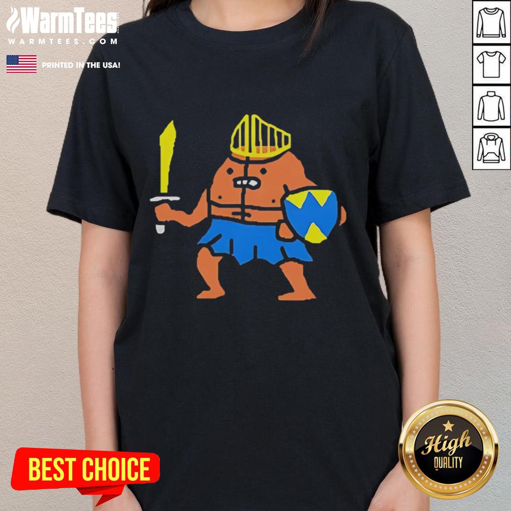 Stylish Cute The Warrior Art Ladies Tee featuring vibrant graphics and comfortable fit for everyday wear.